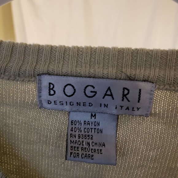 Bogari Men's Tan Cotton Short Sleeve Turtleneck Sweater - M - Picture 4 of 4